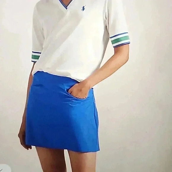 RALPH LAUREN 15" PERFORMANCE PLEATED SKORT SIZE XS - Picture 1 of 4